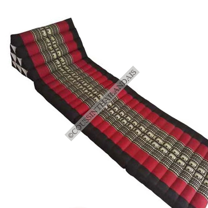 Lot De 3 Matelas Pliants Thaïlandais 100% Kapok, 15 Triangles - 5 Couleurs Au Choix - Neufs
