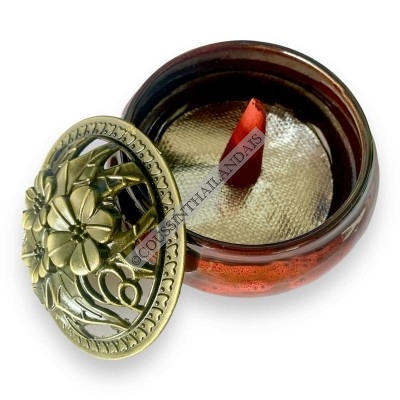 Incense burner garnet ceramic