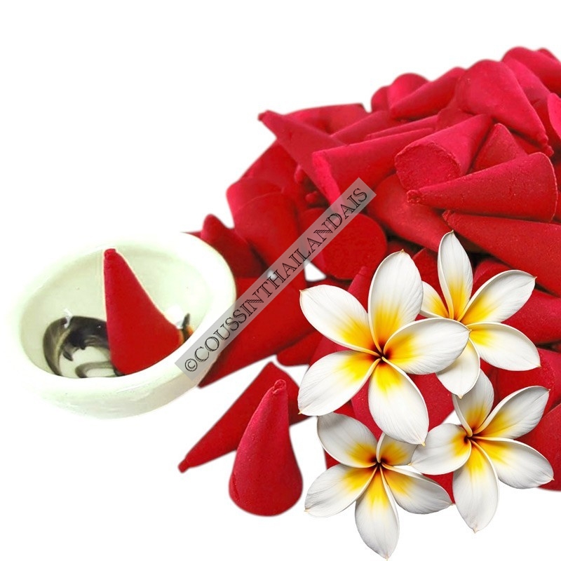 Frangipani flower incense cones