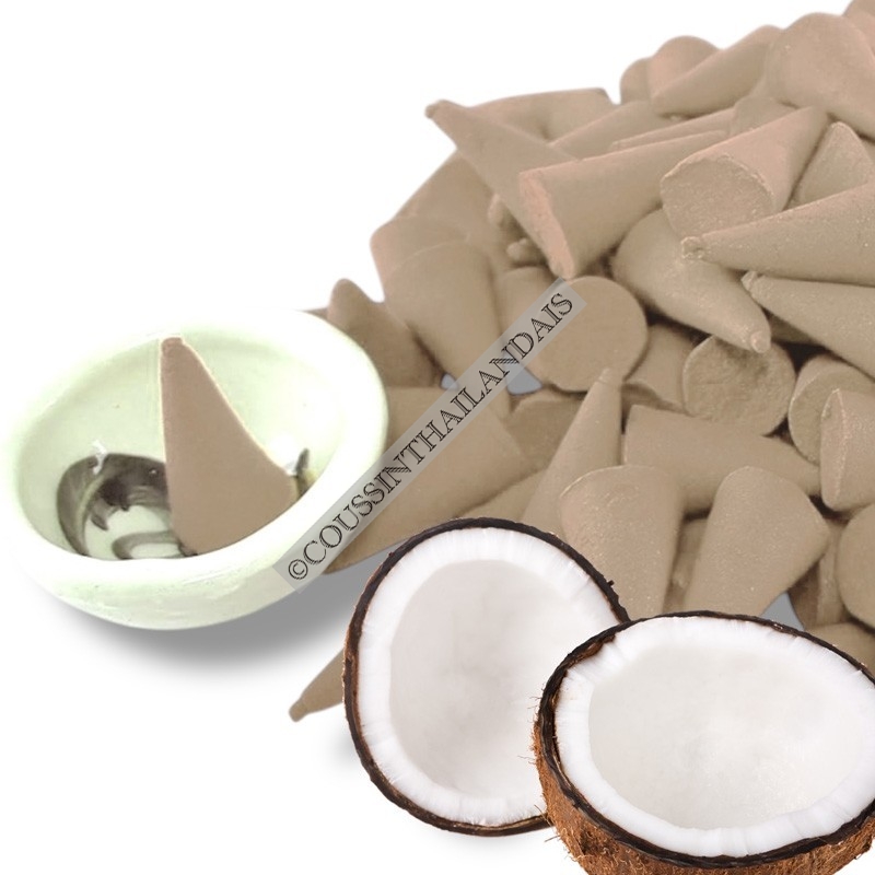 Coconut incense cones