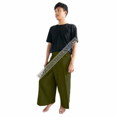 Military green Thai pants