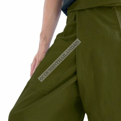 Military green Thai pants