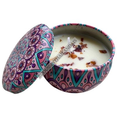 Blue wind chime scented candle