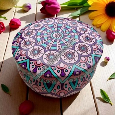 Blue wind chime scented candle