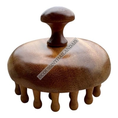 Multi-zone natural wooden massager
