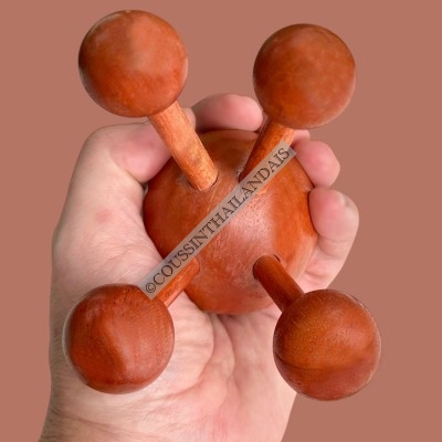 Araignée de massage en bois