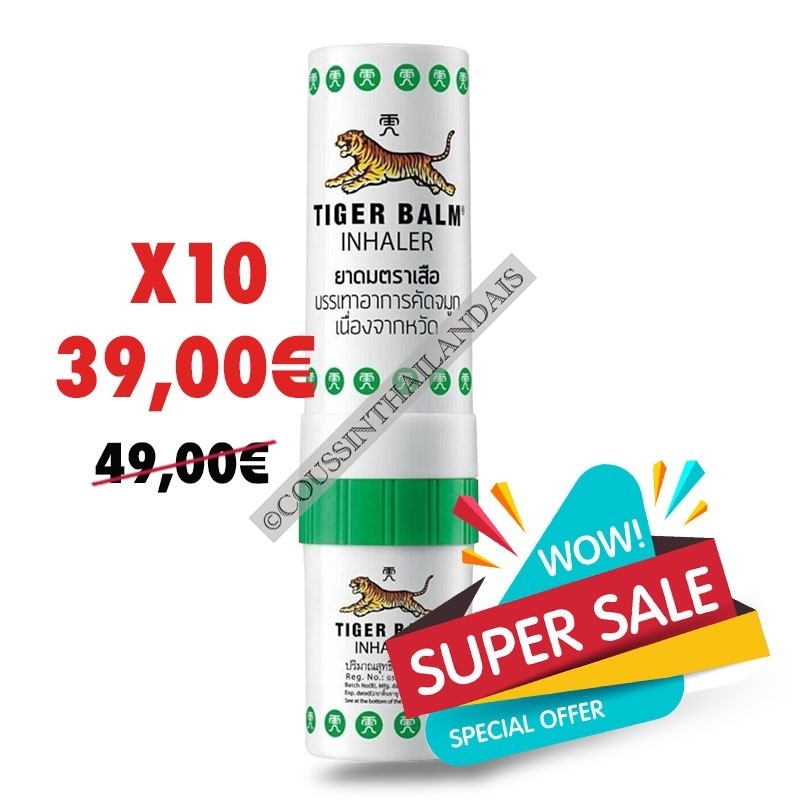 Pack de 10 inhalateurs Baume du Tigre Baume du Tigre / Tiger Balm