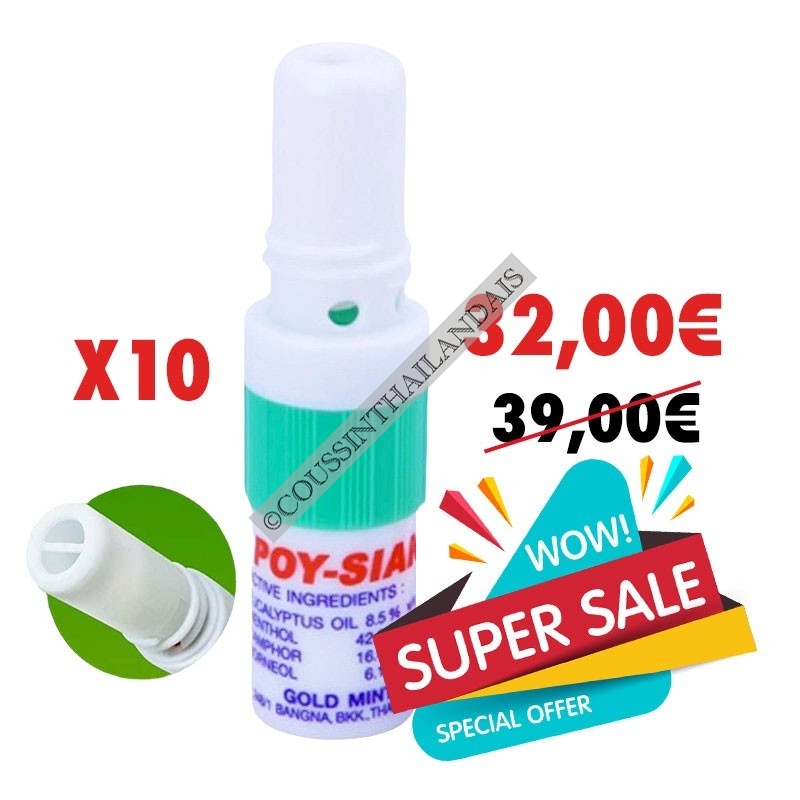 Pack de 10 inhalateurs nasaux Poy-Sian Poy-Sian