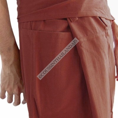 Pantalon thaïlandais brique