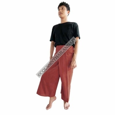 Pantalon thaïlandais brique