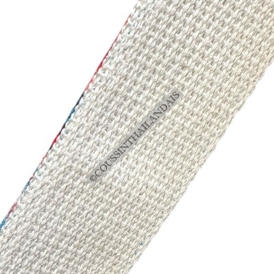 Handmade blue floral cotton tote bag for women