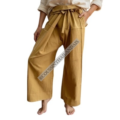 Pantalon thaïlandais caramel