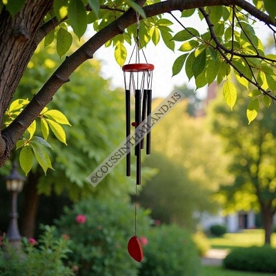 Outdoor wind chime - Sound harmony - Black color