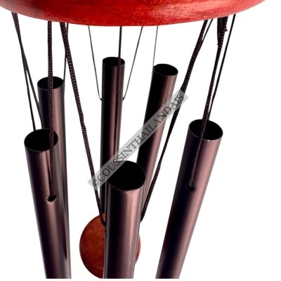 Carillon à vent d'extérieur - Harmonie sonore - couleur noir