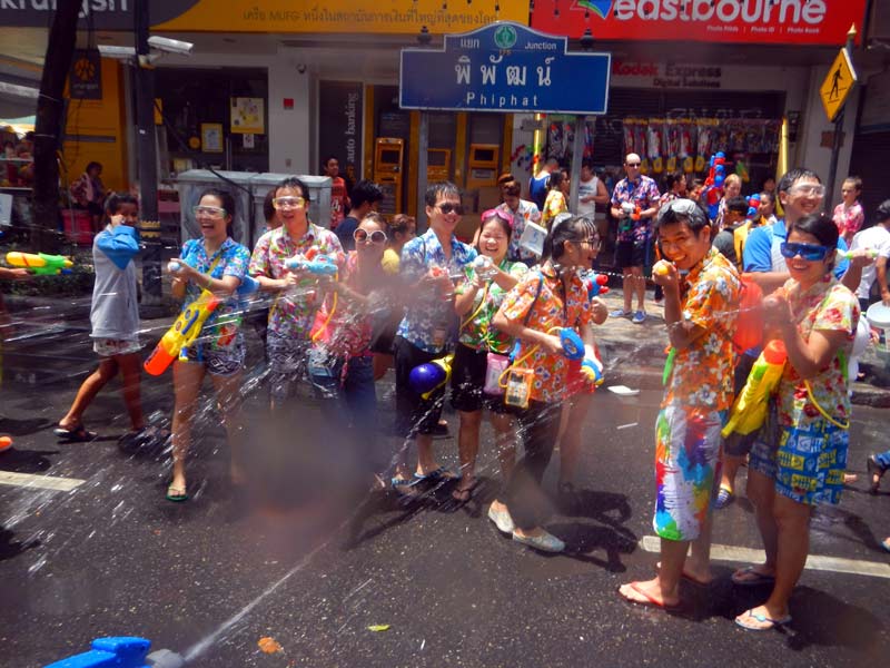 Bangkok fête de Songkran jour de l'an Thaïlandais