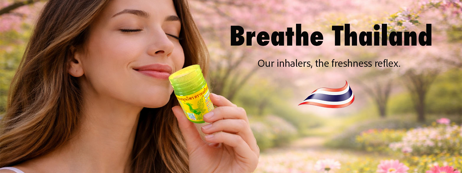 Breathe Thailand. Our inhalers, the freshness reflex